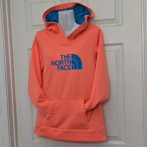 The North Face Women's Hoodie Sweatshirt Long sleeve Size M Orange/Blue